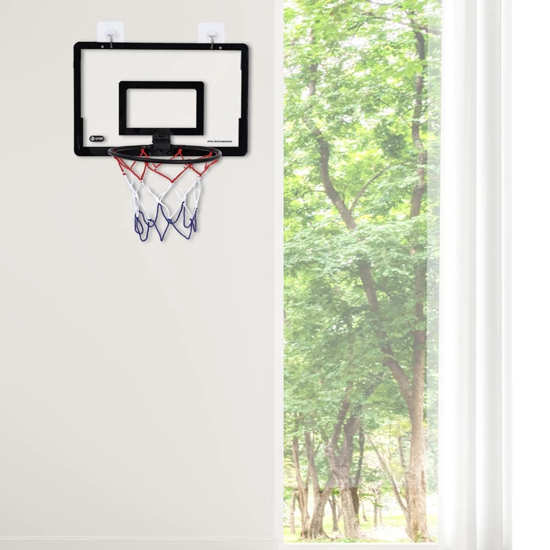 Mini Basketball Hoop for Kids Adults Indoor Small Basketball Hoop for Door Wall Mounted and Room Shooting Ball Sport Game Set