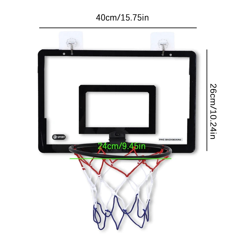 Mini Basketball Hoop for Kids Adults Indoor Small Basketball Hoop for Door Wall Mounted and Room Shooting Ball Sport Game Set